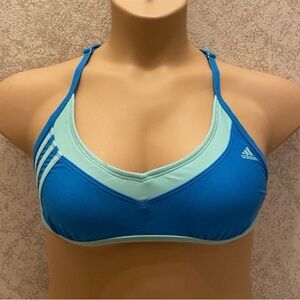 Adidas Women's Blue and Aqua Bikini Top